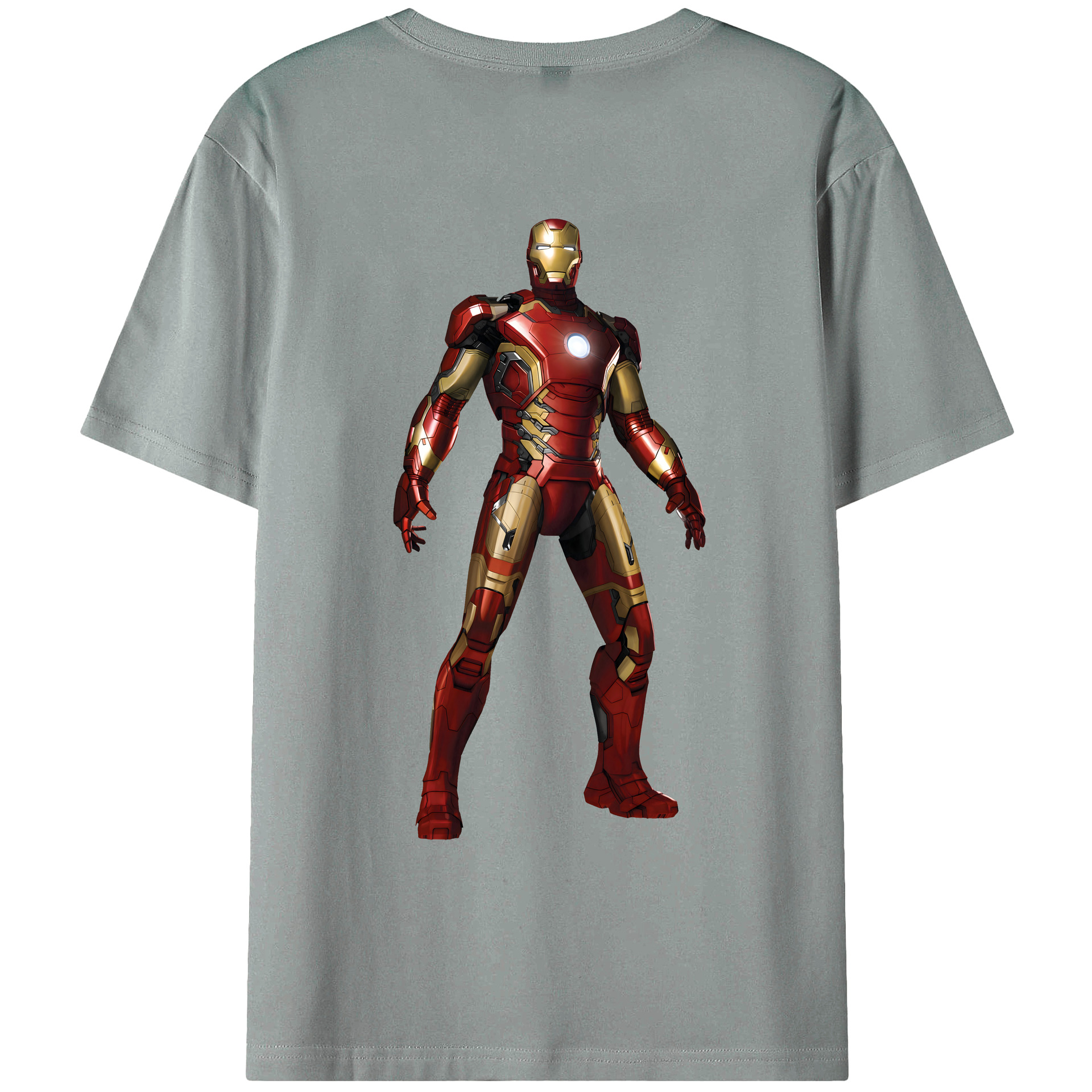 （画像用） アベンジャーズ The Avengers 綿100％ メンズ半袖Tシャツ（バックプリント） 通気性